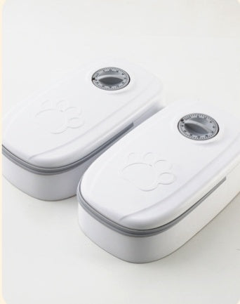 Gravity pet feeder and water dispenser