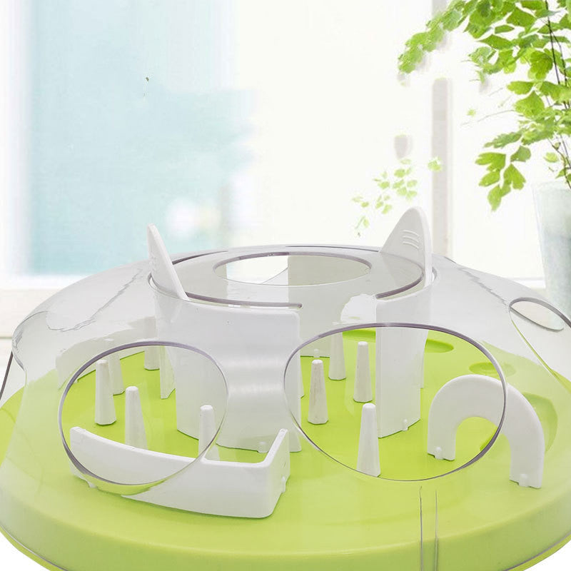 Cat slow-feeder puzzle bowl