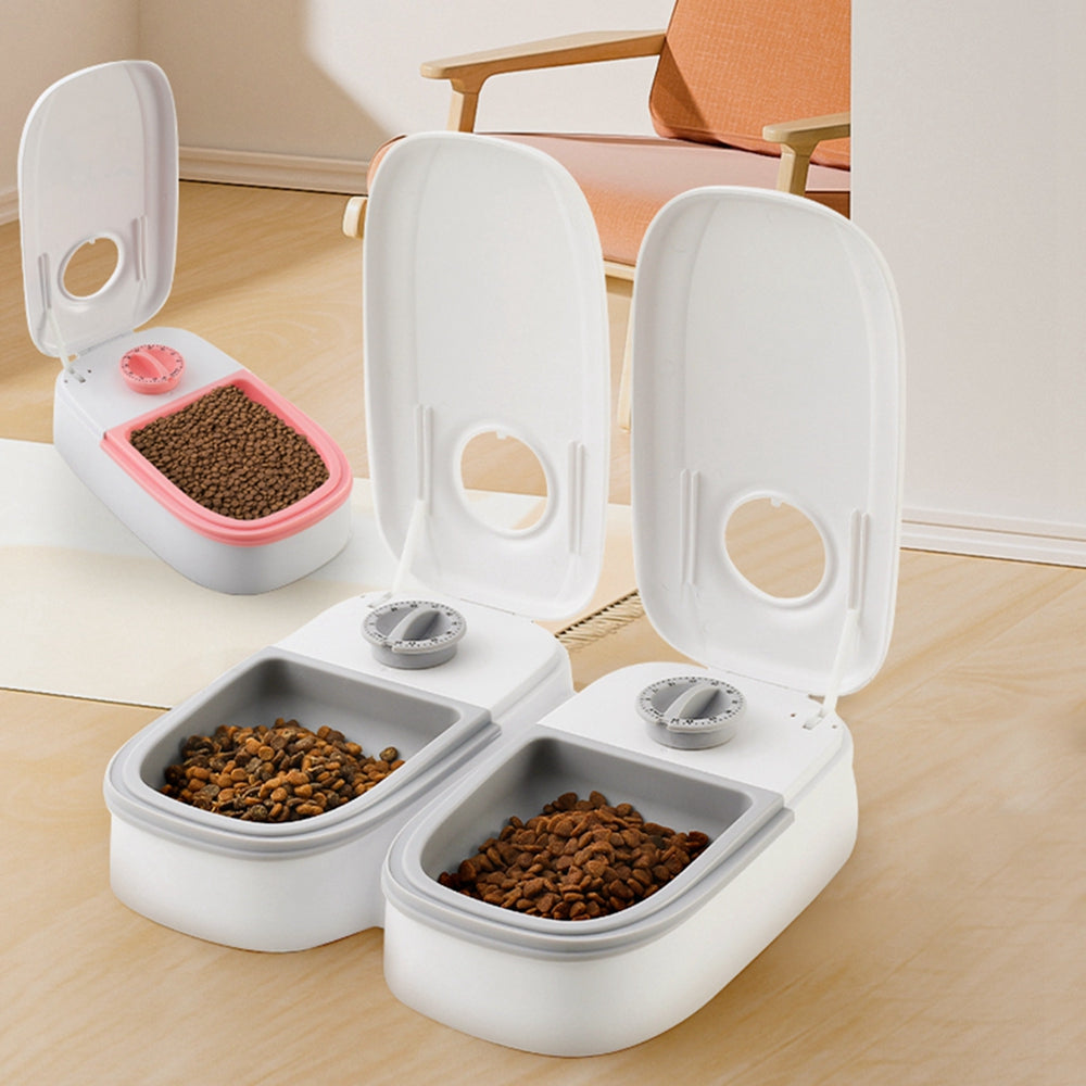 Gravity pet feeder and water dispenser