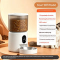 WiFi automatic pet feeder with stainless steel bowl