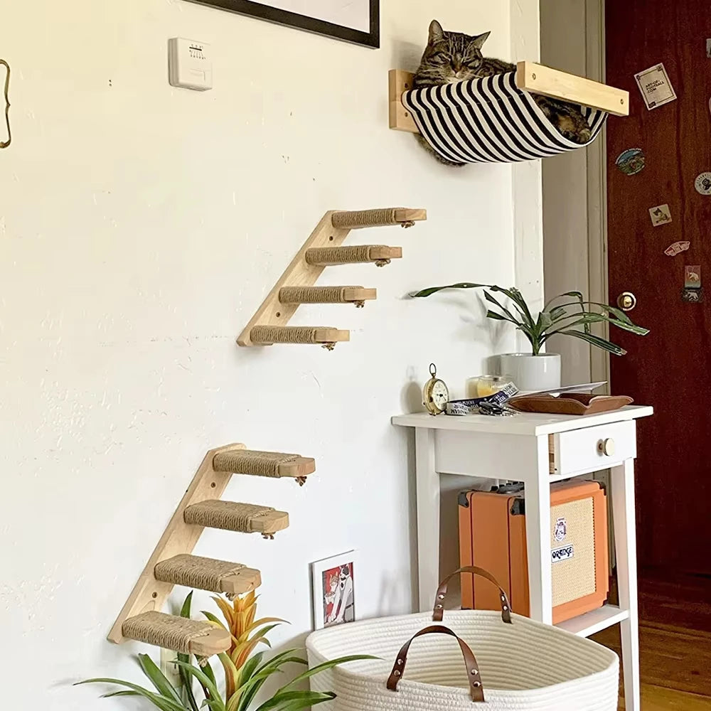 Modular cat wall climbing shelf system