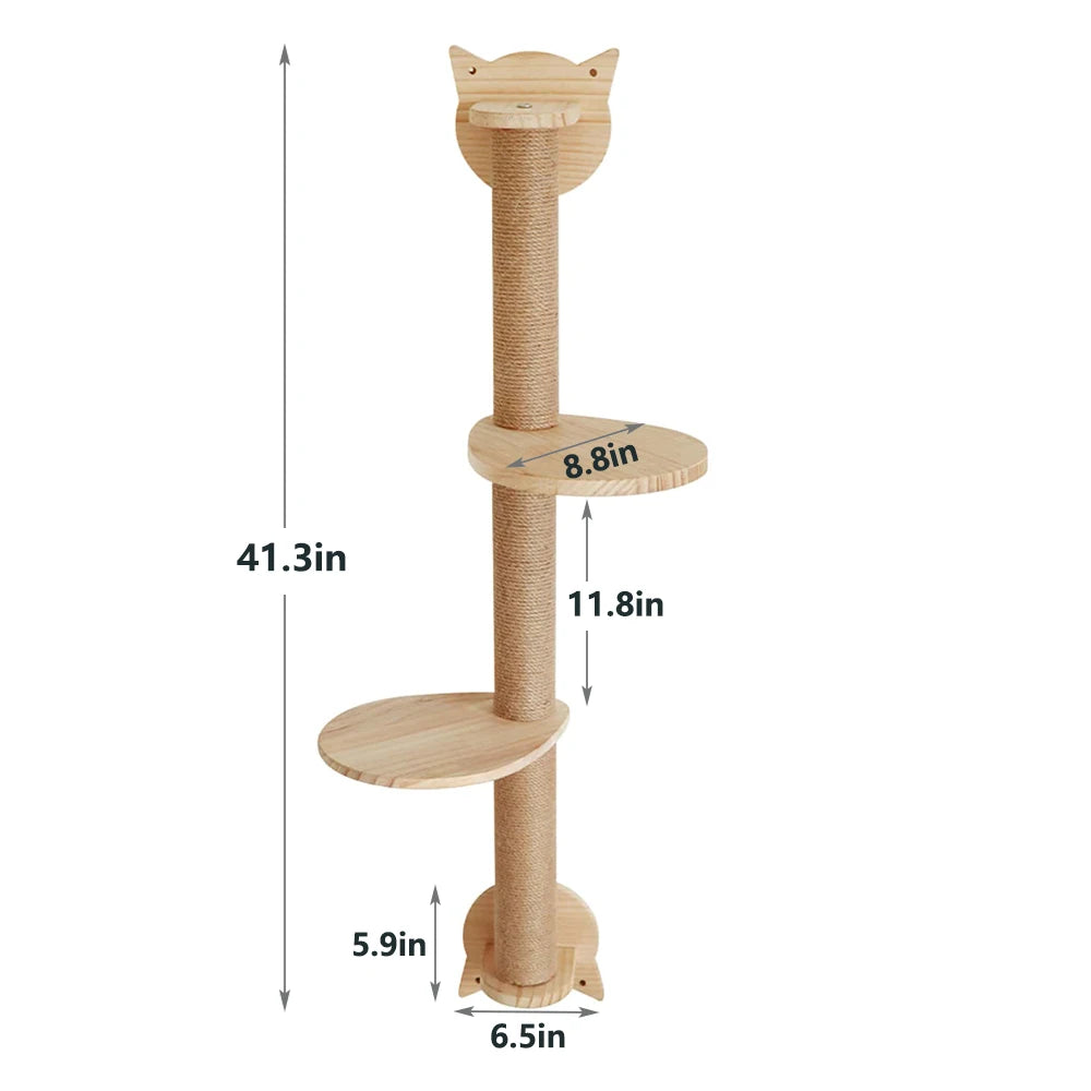 Modular cat wall climbing shelf system