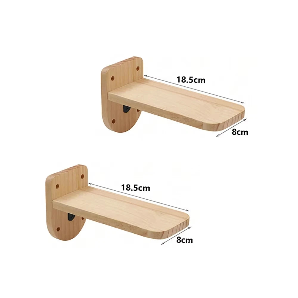Modular cat wall climbing shelf system
