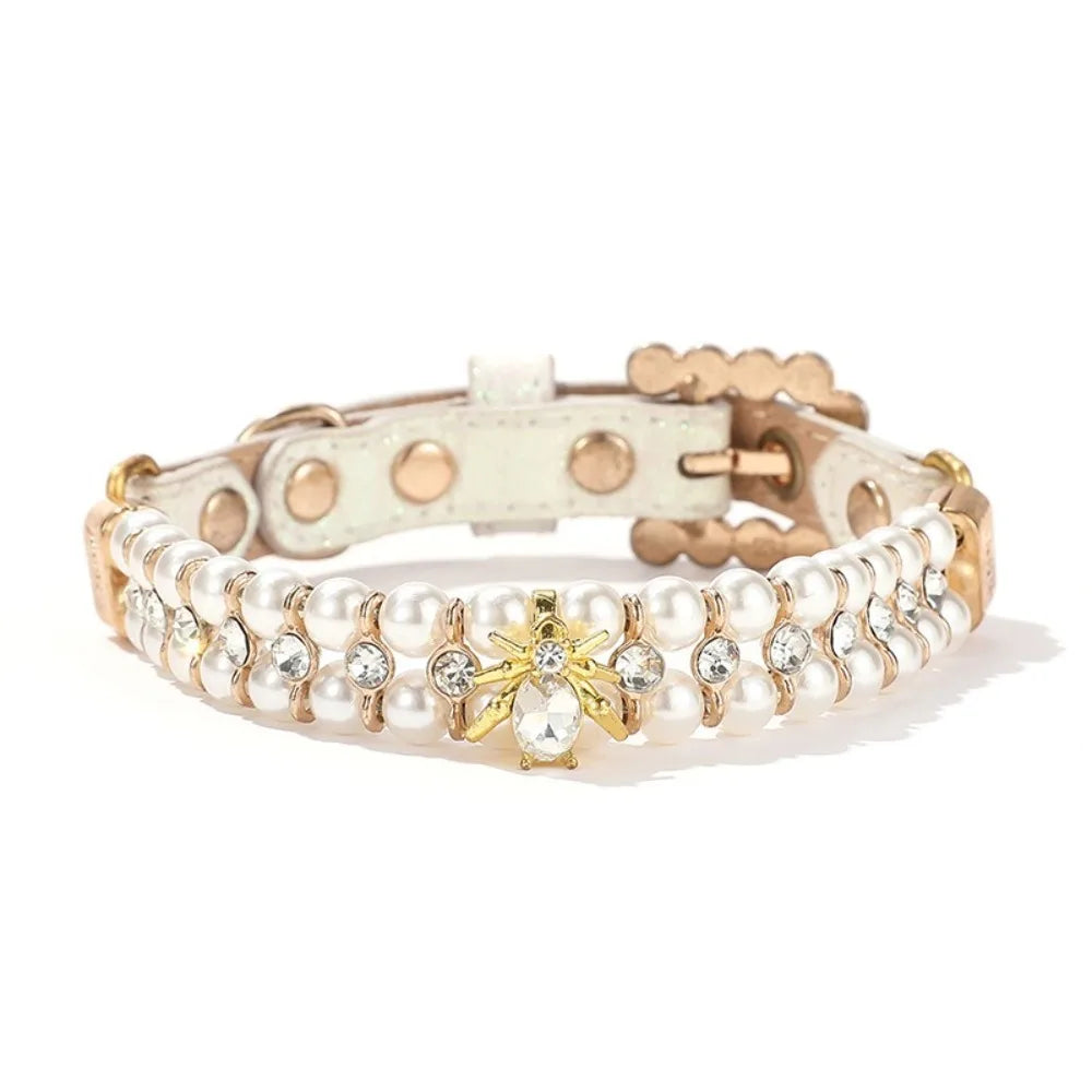 Rhinestone bling pet collar