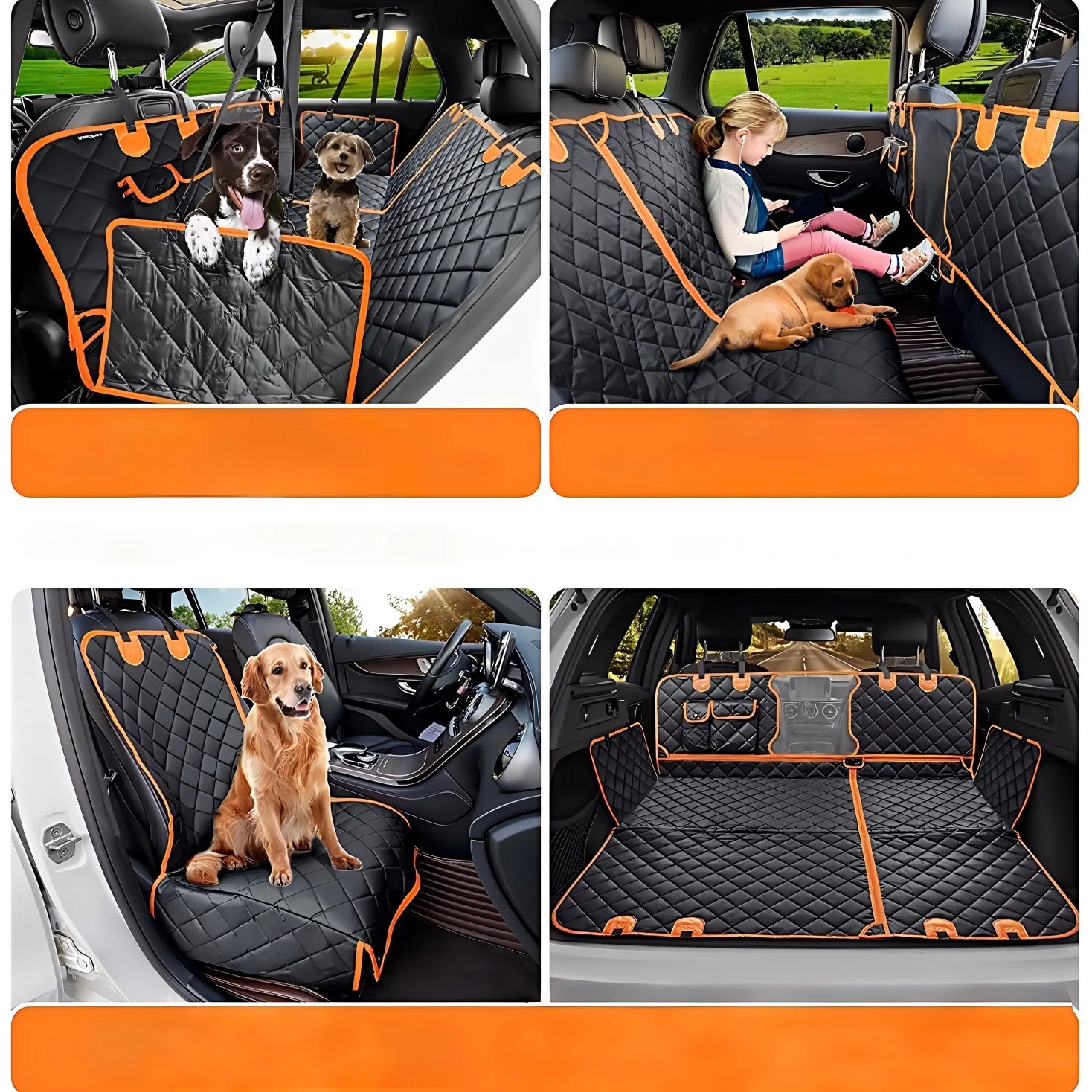 Waterproof dog car seat cover hammock
