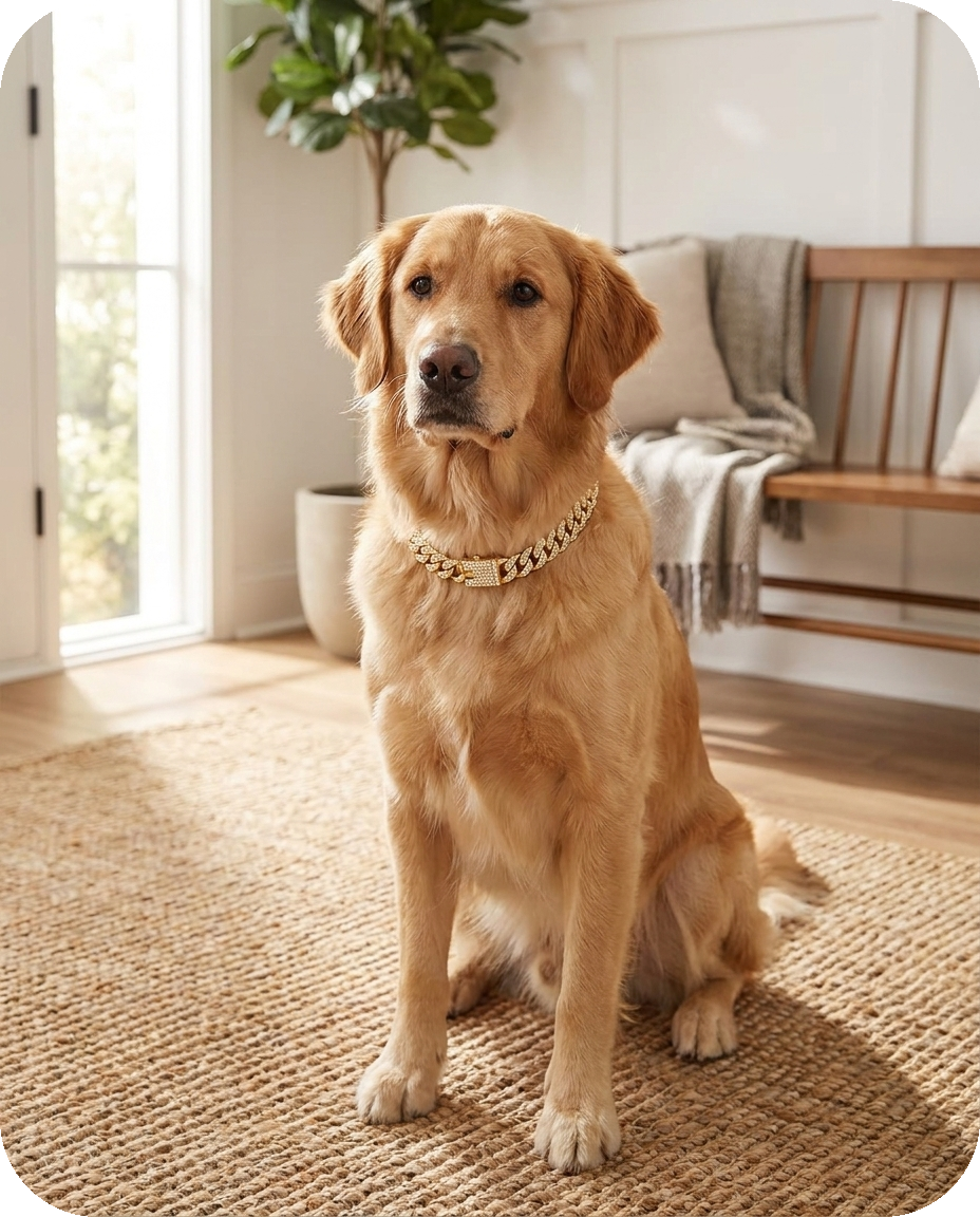 Gold Chain Collar — Alder Pets & Co.