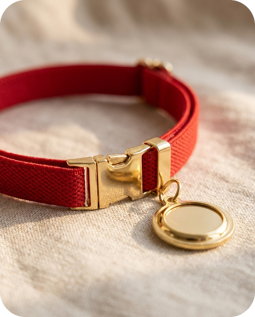Breakaway AirTag Collar detail — Alder Pets & Co.
