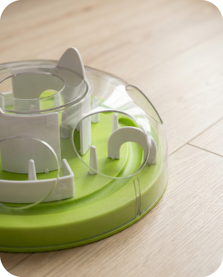 Cat IQ Puzzle Feeder detail — Alder Pets & Co.