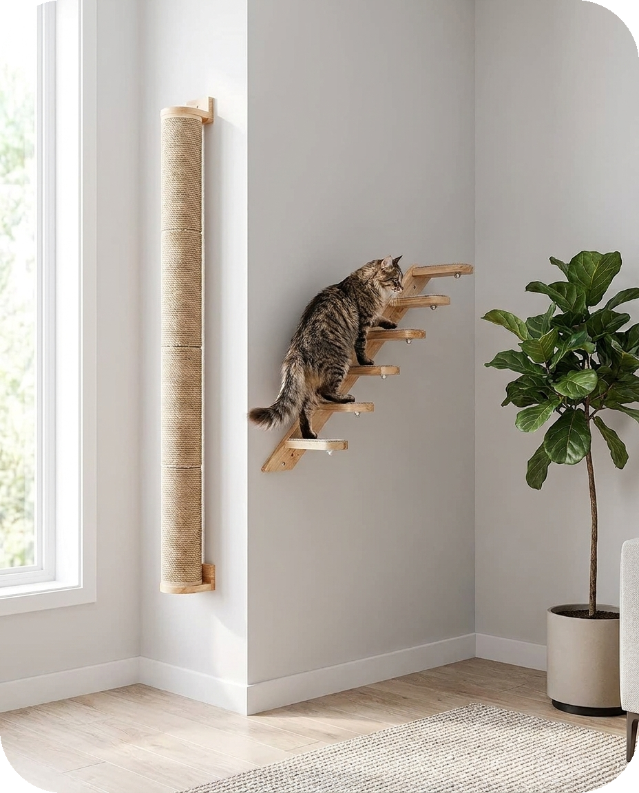 Modular Wall Climbing Shelf — Alder Pets & Co.