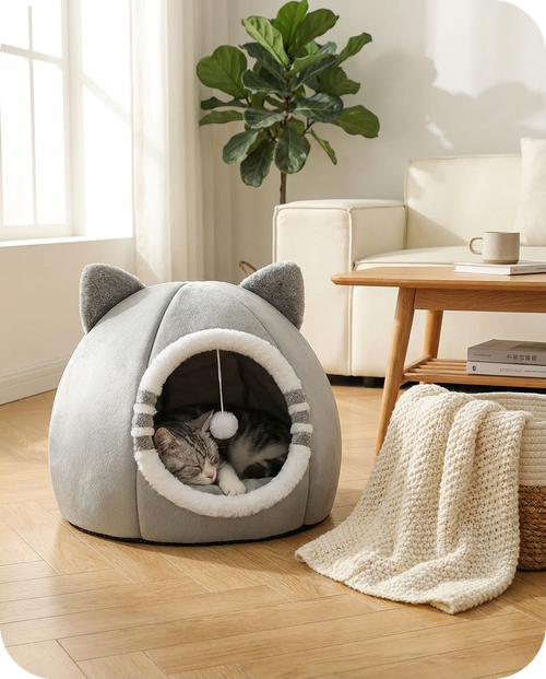 Cat Ear Cave Bed — Alder Pets & Co.
