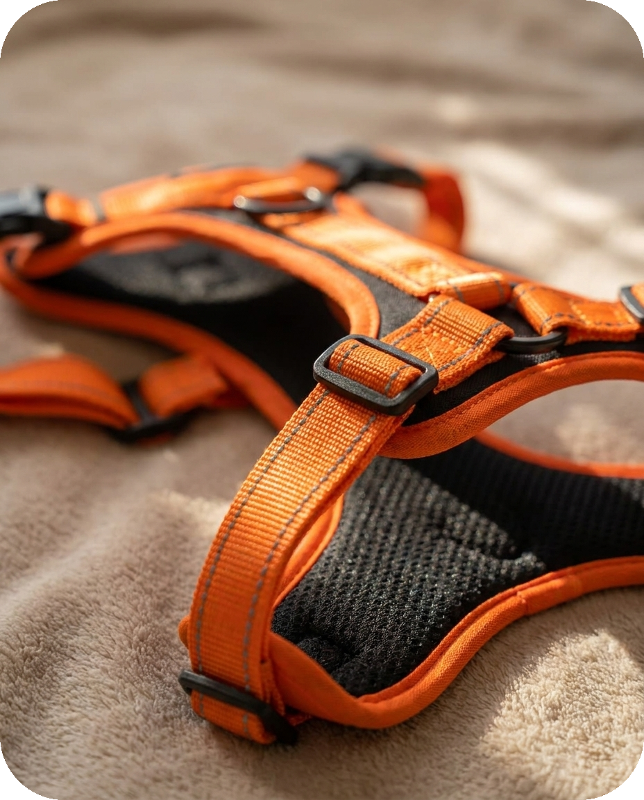 No-Pull Reflective Harness detail — Alder Pets & Co.