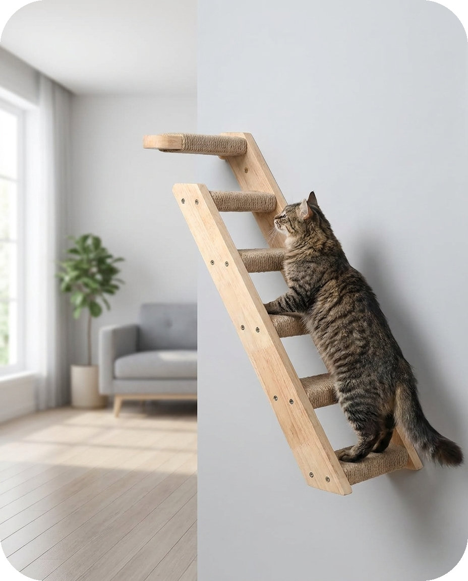 stairway — Modular Wall Climbing Shelf — Alder Pets & Co.