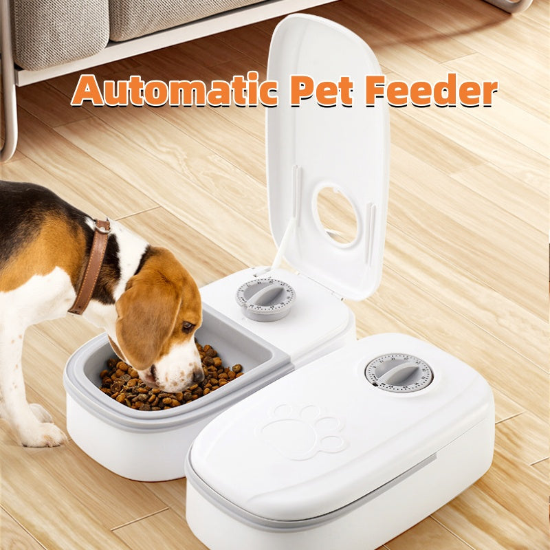 Gravity pet feeder and water dispenser