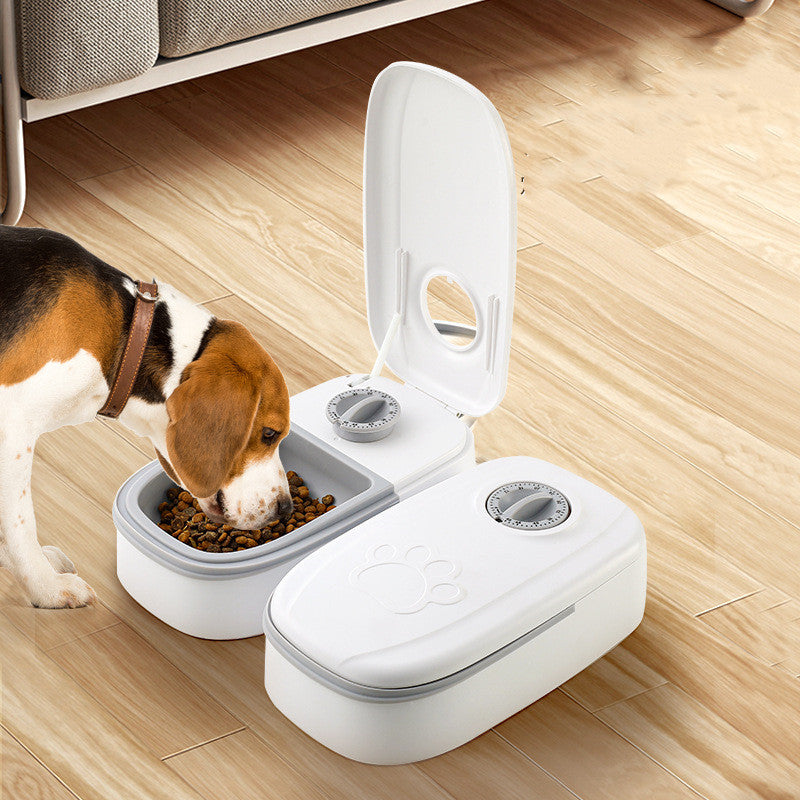 Gravity pet feeder and water dispenser
